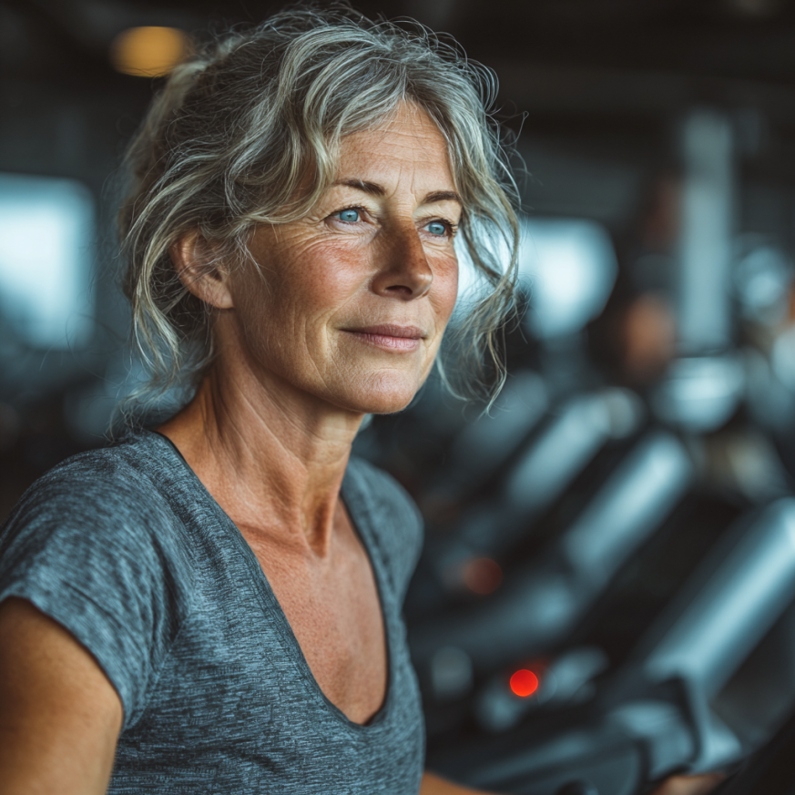 Haladó fitnesz edzés közben